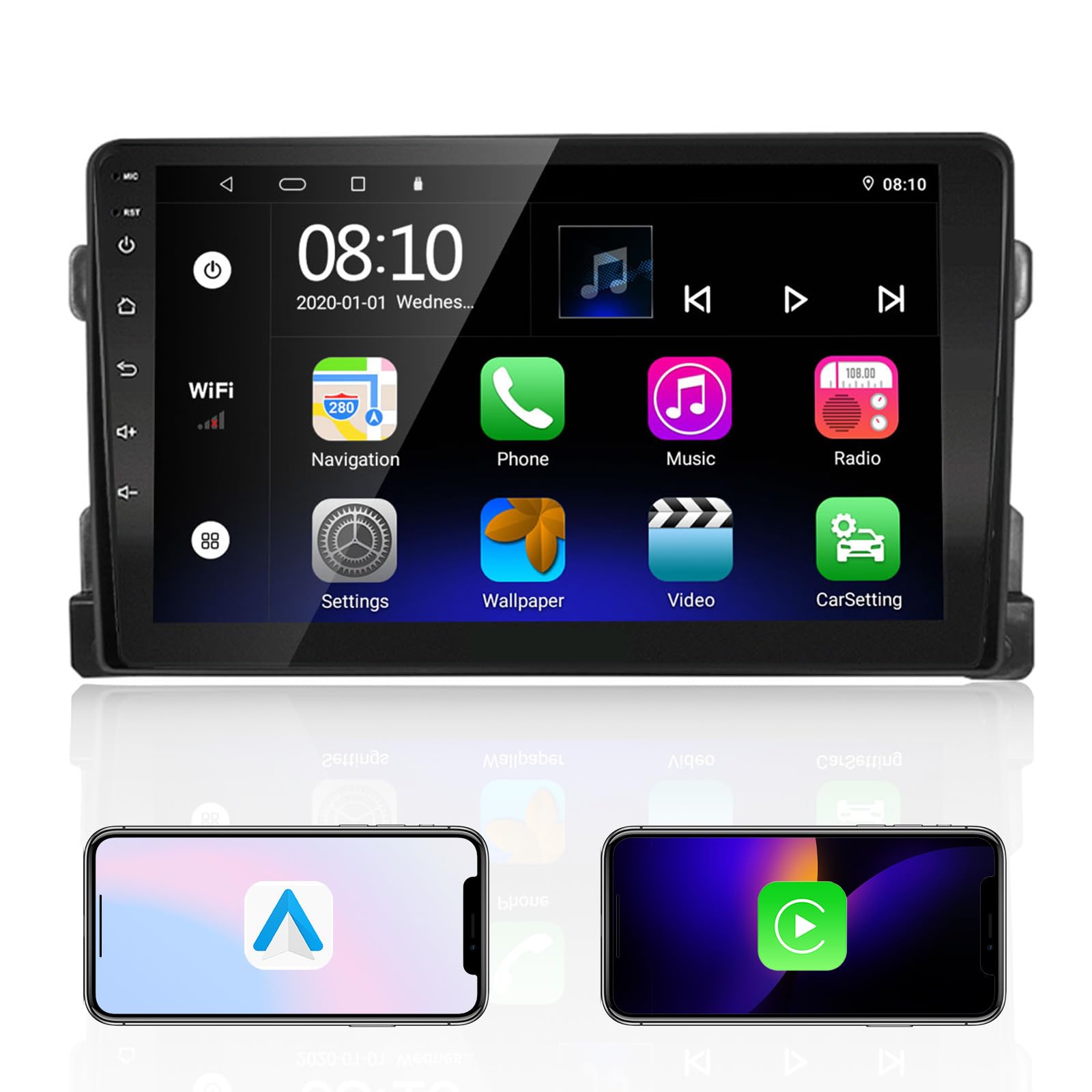 Ezonetronics Android 10.1 radio samochodowe stereo do Suzuki Grand Vitara 2006-2013 9-calowy ekran dotykowy wysokiej rozdzielczości nawigacja GPS Bluetooth USB WIFI AM FM RDS lustro link odtwarzacz 2G