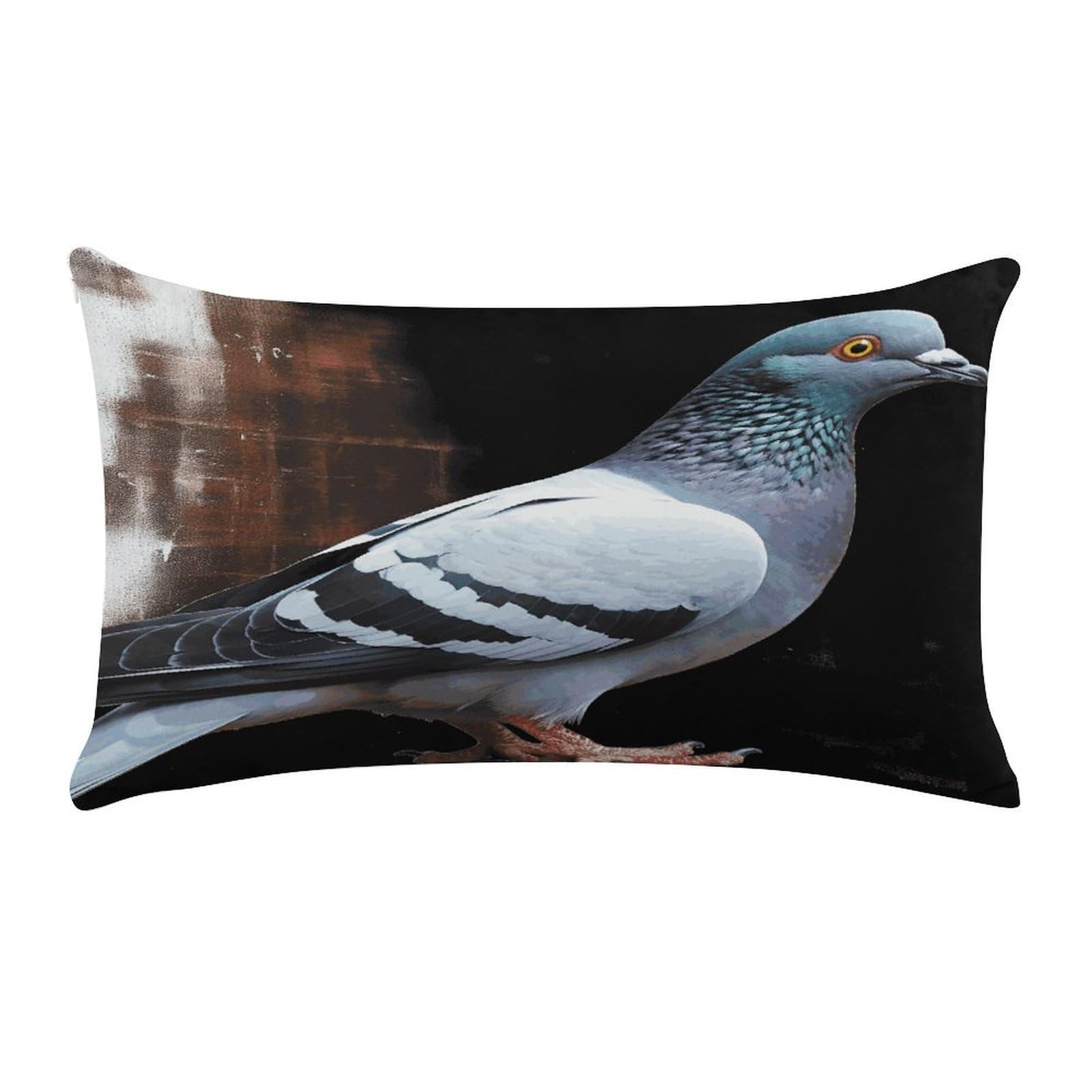 Pigeon Pillow Cover Super Soft Pillowcase Luxury Cozy Fuzzy Velvet Pillow Shams Breathable Standard Pillow Cases with Zipper Wrinkle-Free Pillow Cover 12 "×20 "