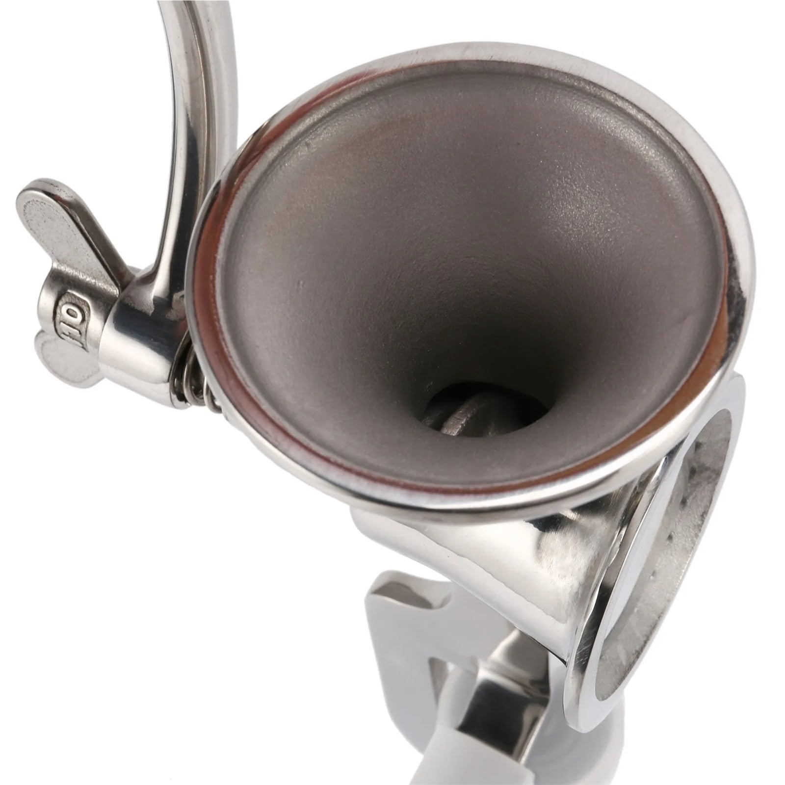 AMZBNEIDI Stainless Steel Hand Meat Grinder for Home Use, Manual Grain Mill Hand Crank Nut and Spice Grinder Silver 24x7.4 cm for Corn Herbs Wheat
