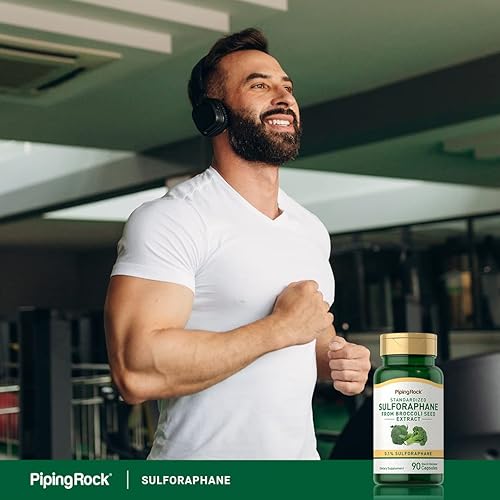 Miniatura 6 de Piping Rock Suplemento de sulforafano | 90 cápsulas | de extracto de semilla de brócoli | Sin OMG, sin gluten