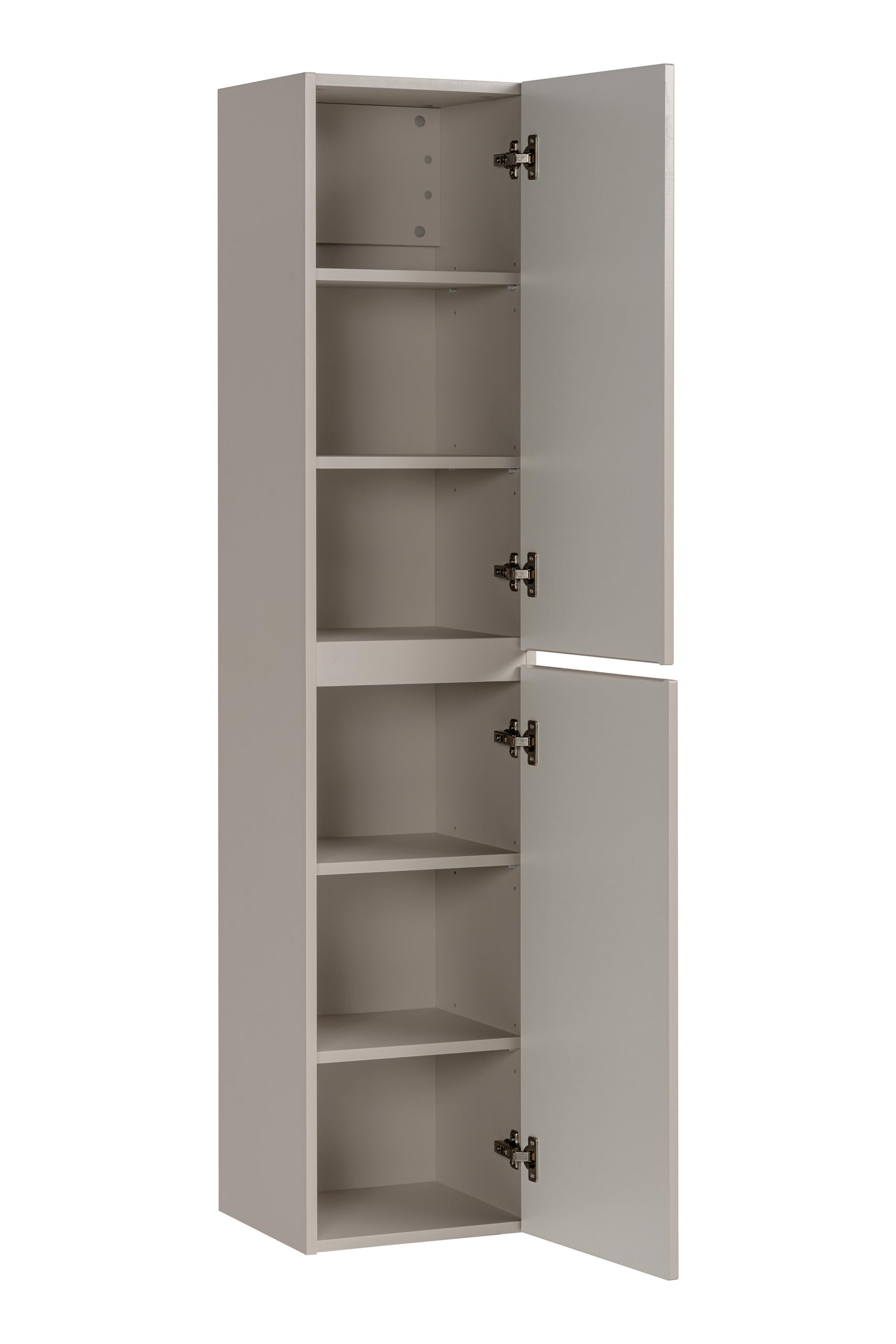 Muebles Slavic Armario Alto de baño Iconic Cashmere, Armario de baño Colgante, Puertas acanaladas, Color Cachemir