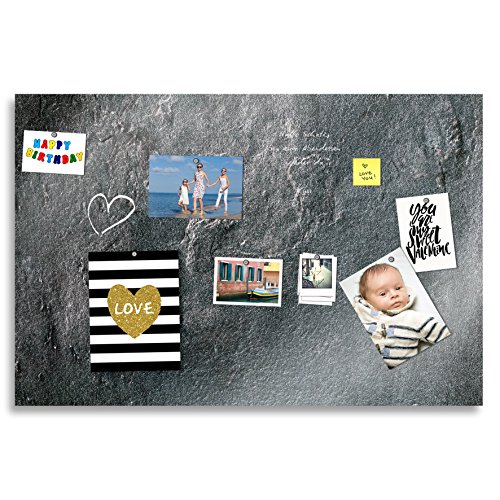 cuadros-lifestyle Markerboard/Magnettafel/Whiteboard aus Acrylglas | Verschiedene Größen | Steinoptik | inkl. Boardmarker und 10 Supermagneten, Größe:150x100 cm