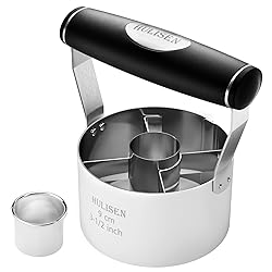 HULISEN Stainless Steel Donut Cutter for apple cider donuts