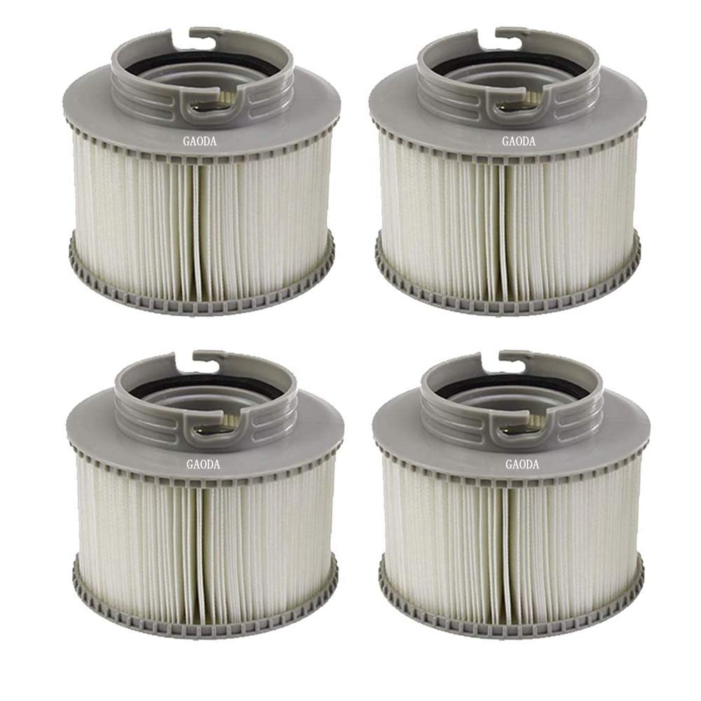 GAODA MSPA Hot Tub Filter Cartridge, Replacement Filter Cartridges for MSpa Bubble Spa Hot Tubs, Fits 2020 Tekapo/Alpine, D-AL04, D-AL06, Silver Cloud, Tuscany, Camaro, Nest. (4 PACK)