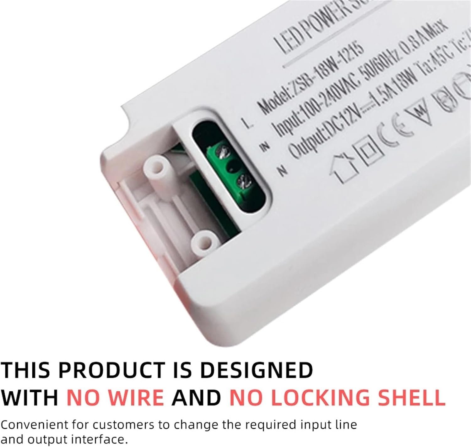 AC100V-240V to DC12V Constant Volatge 18W 36W Super Slim LED Driver LED Power Supplies 3A Lighting Transformer for LED Lighting(12W)