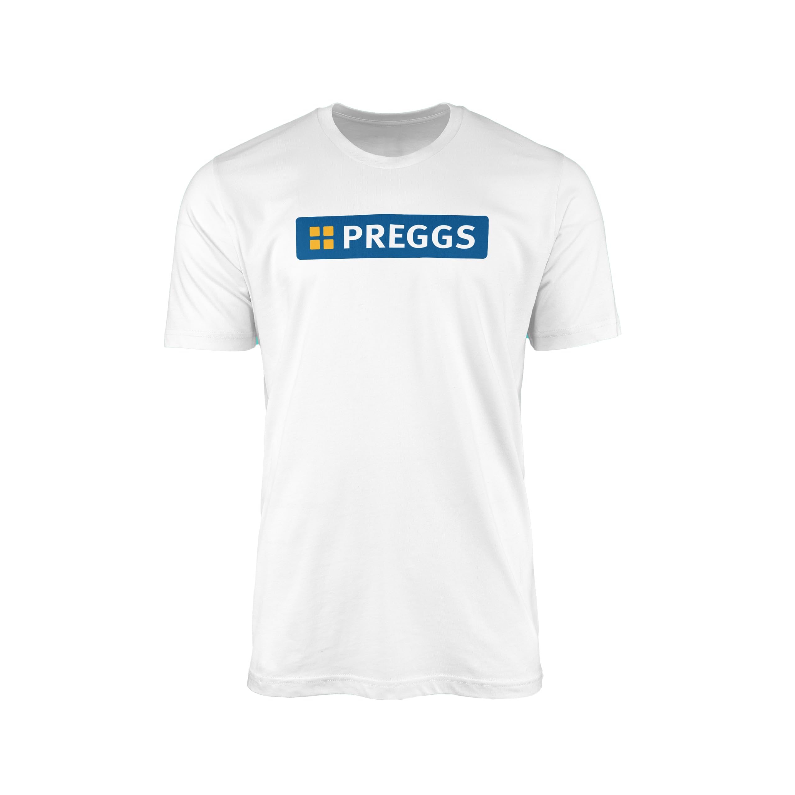Preggs T-Shirt Top Tee - Novelty Funny Pun Joke Bun Oven Sausage Roll Pastry Bake Bakery Mum to Be Mummy Pregnant Baby Shower Womens Clothing Gift Present (4XL, White Prime)