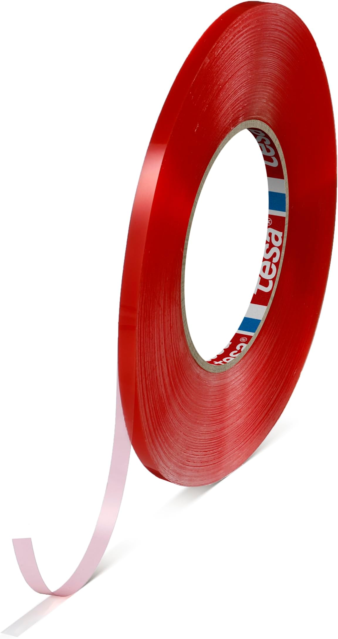 – Tesa 4965 - Double-Sided Tape with High Cut Resistance and Resistance to High and Low Temperatures, Top-Grade Acrylic Adhesive, Transparent (6 mm x 50 m)