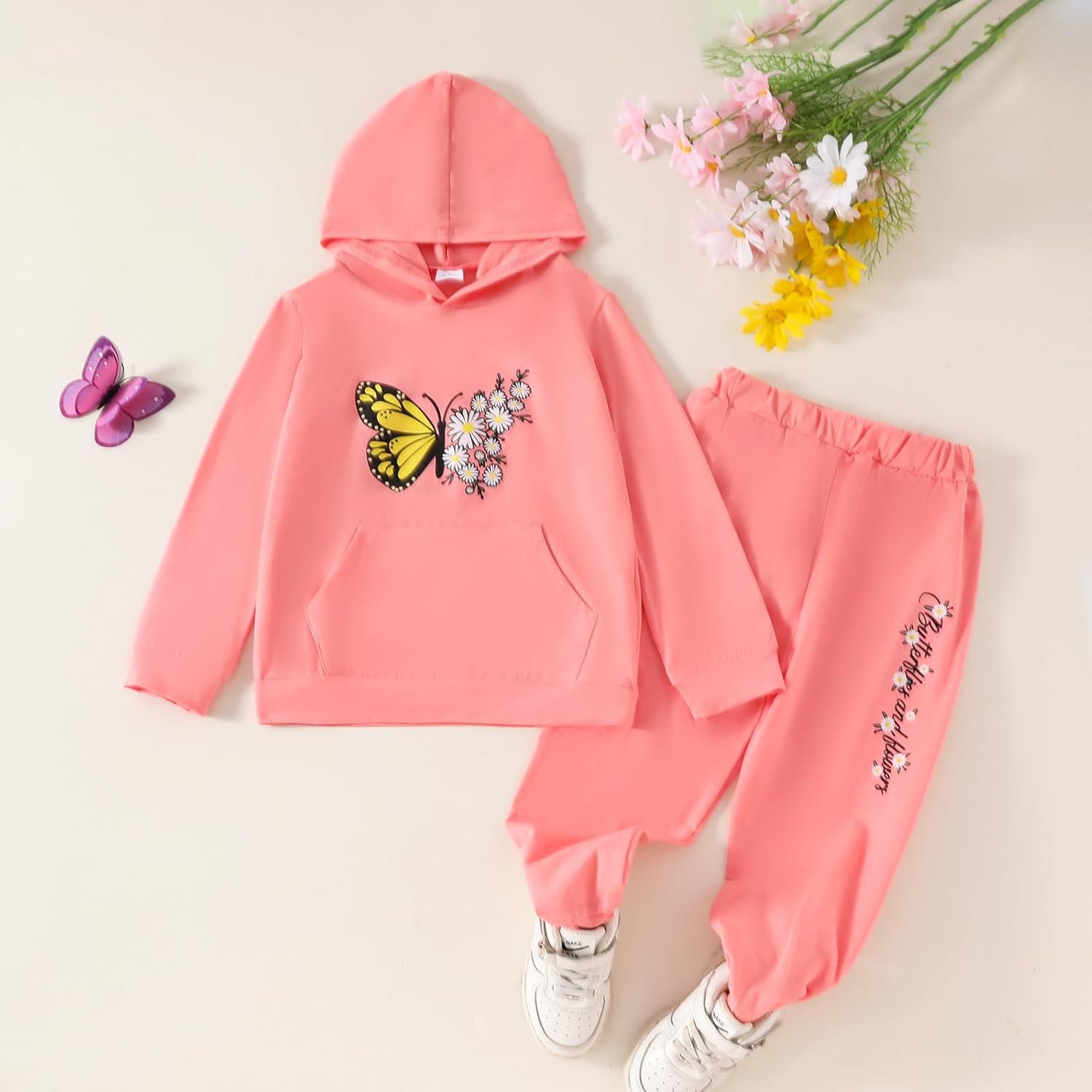 Toddler Kid Girls Clothes Colorblock Hoodie Leopard Print Sweatsuits Top 2PC Fall Outfit Set - Image 3