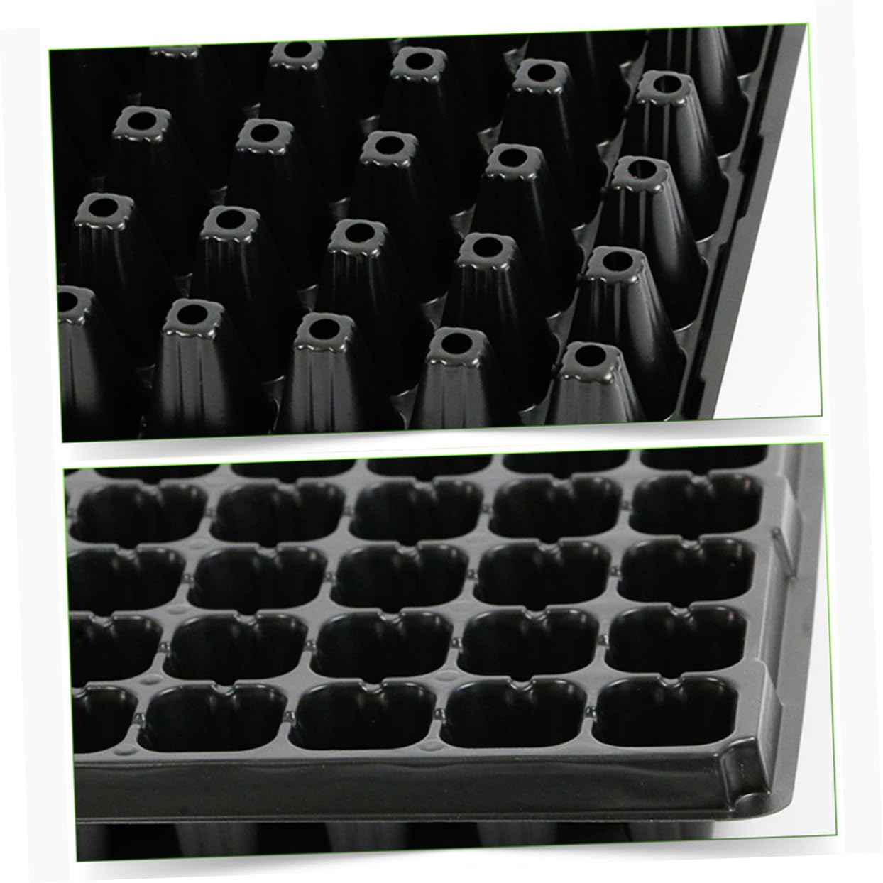 UPKOCH Set 10 Pezzi Vassoi di Coltivazione PVC 105 Fori, Germogliatore di Plastica per Giardino e Semina, Coltivatore per Piantine Domestiche e Orto