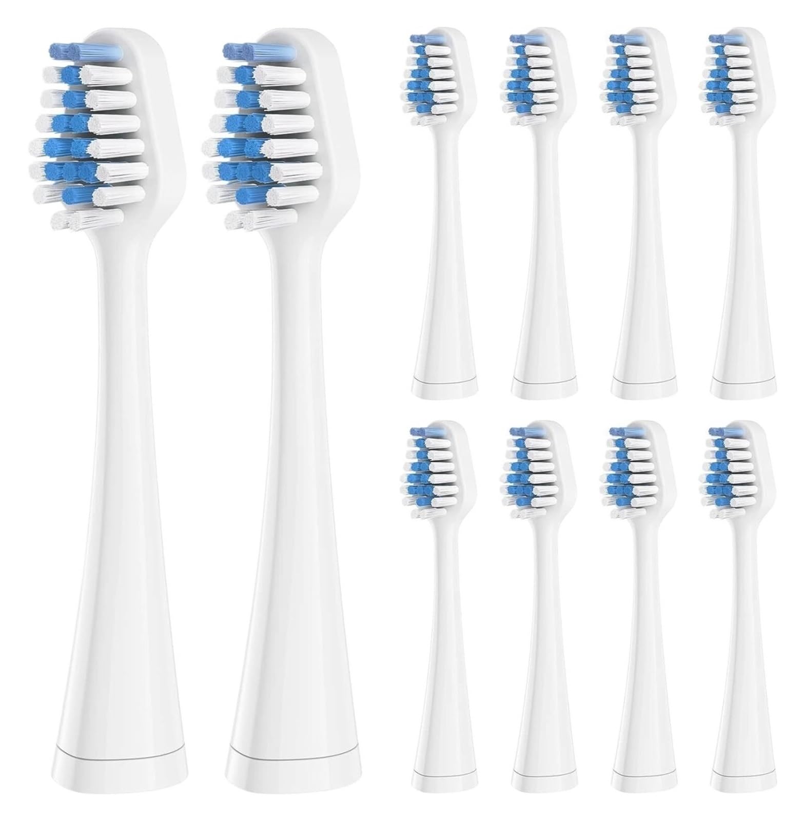 Testine di ricambio, compatibili con Waterpik Complete Care 5.0/9.0 Spazzolino Hygiene Clean Ugelli setole morbide 5/10 pezzi(10pcs white)