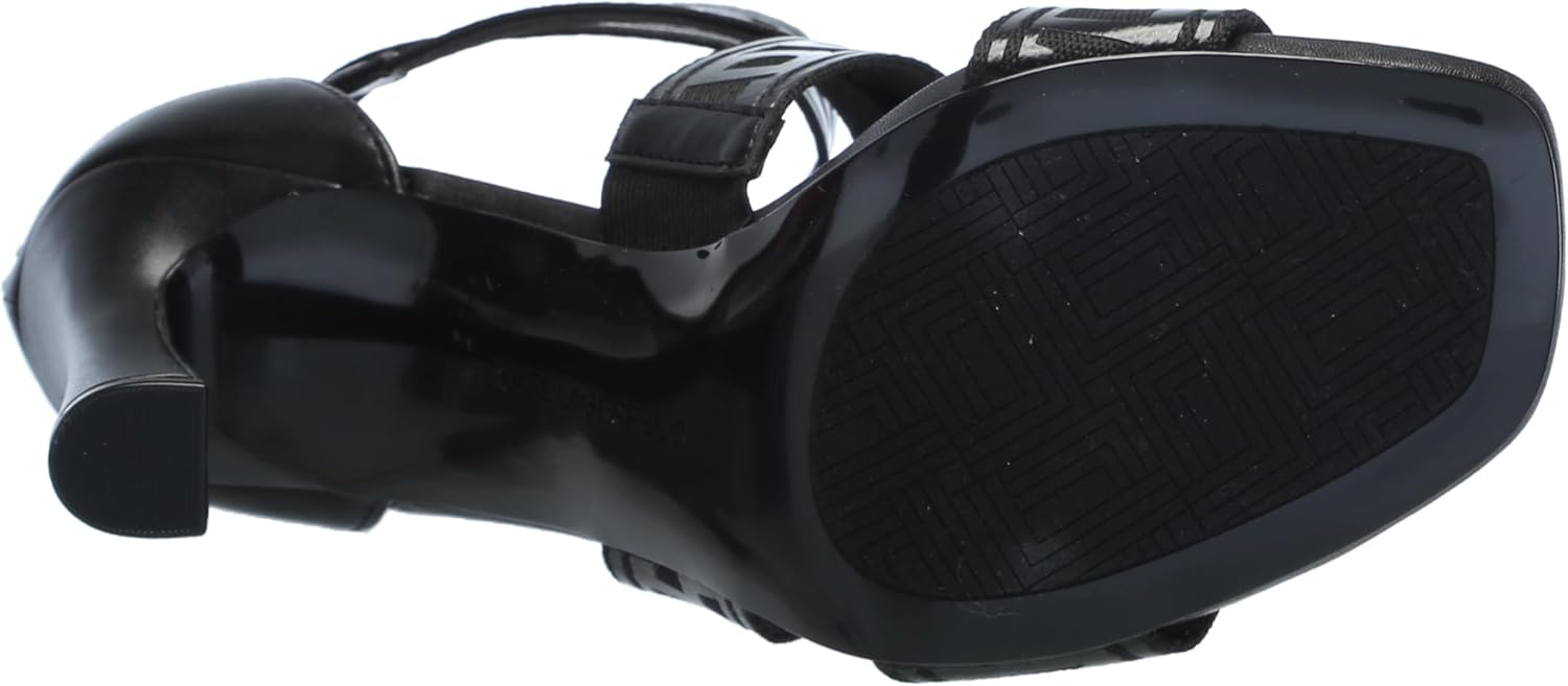 KARL LAGERFELD womens Careliz Evening Strappy Dress Heel With Belt Detail - Image 4