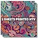 Paisley Pattern HTV, 12" x 12" Printed Heat Transfer Vinyl, SCO1487A