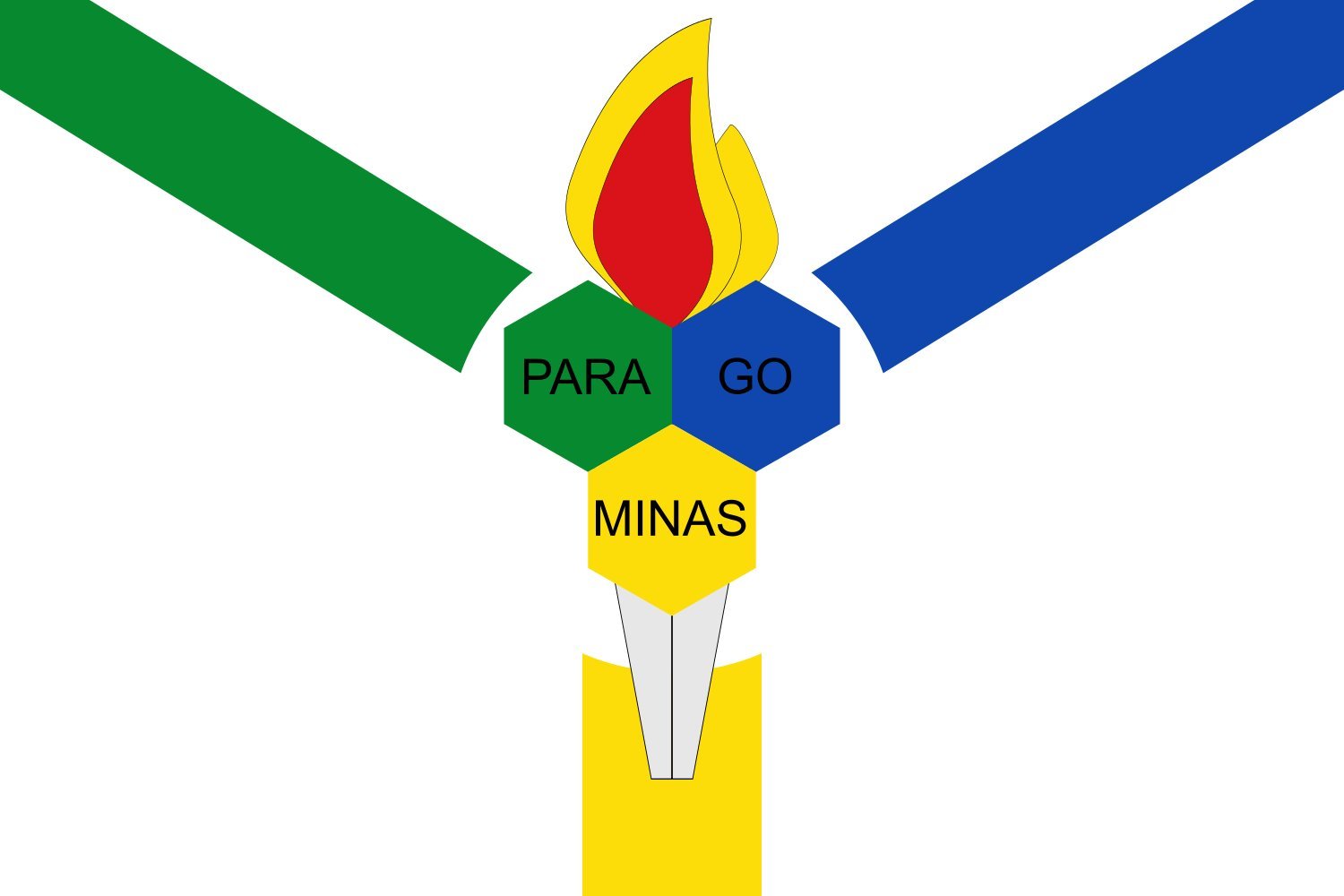Drapeau Paragominas PA grand format pour remplacer votre pavillon usé