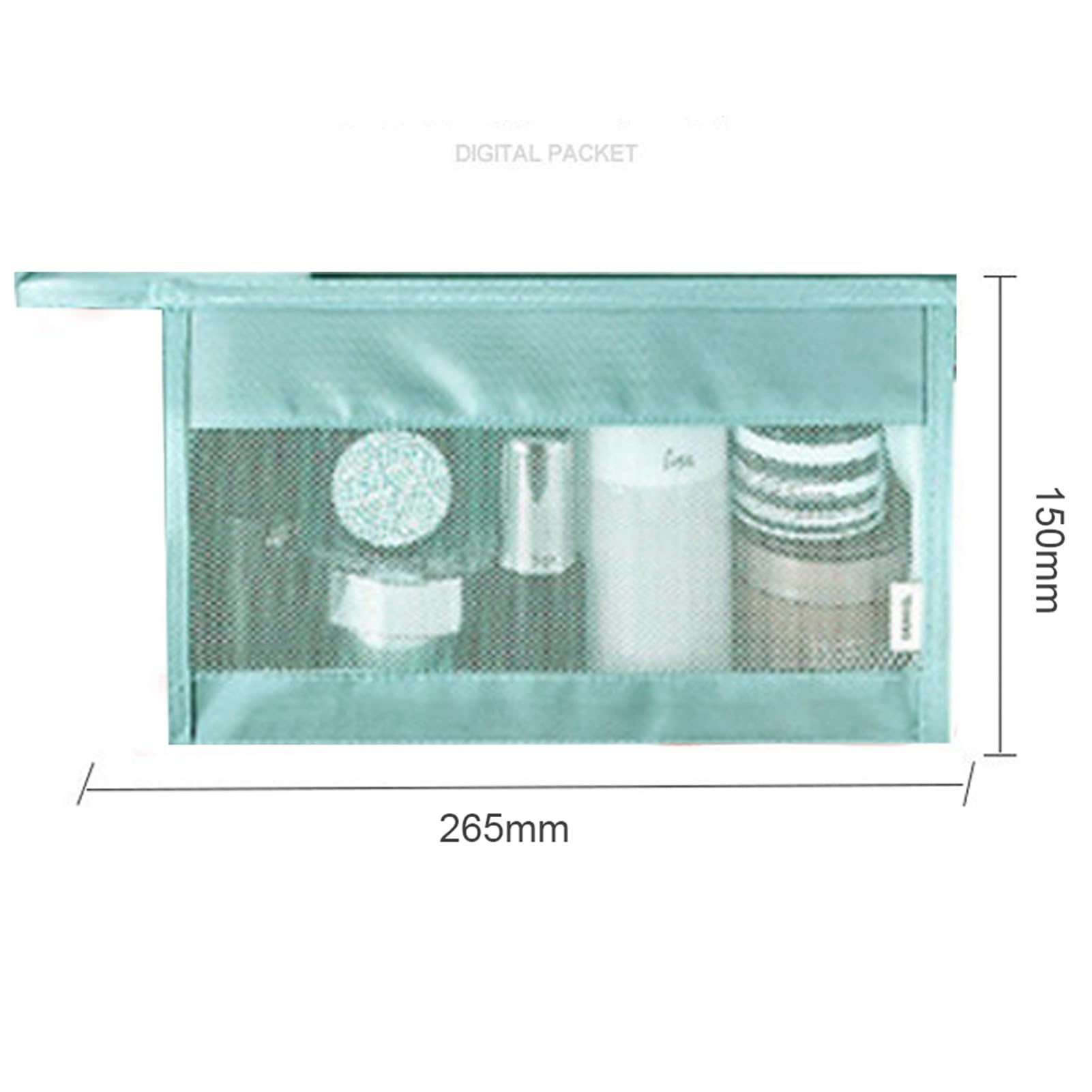 Organizzatori dei Bagagli, 8 Borse da Imballaggio Set, Set di Sacchetti, Organizzatore di Valigie a Prova di Acqua con Borsa per la Biancheria Intima di Scarpe per le Vacanze di (Lake Blue)