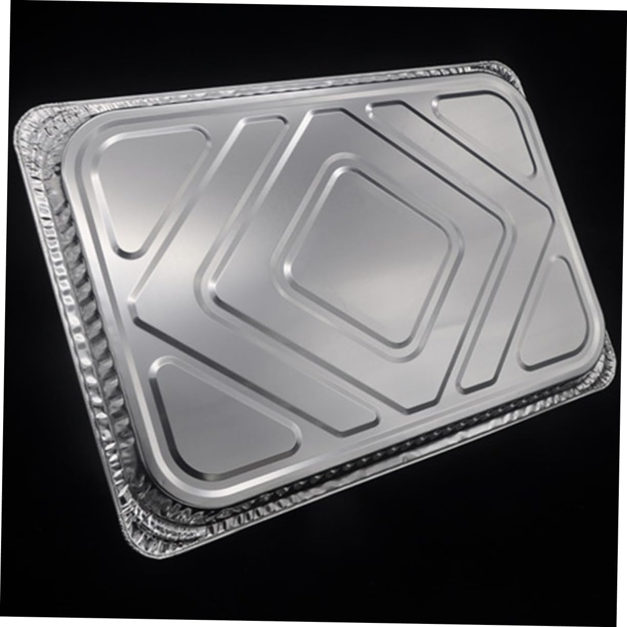 GLEAVI 10Pcs Aluminum Foil Disposable BBQ Drip Pan Trays for Grease Catch Easy Clean Up for Grill Maintenance for Indirect Cooking