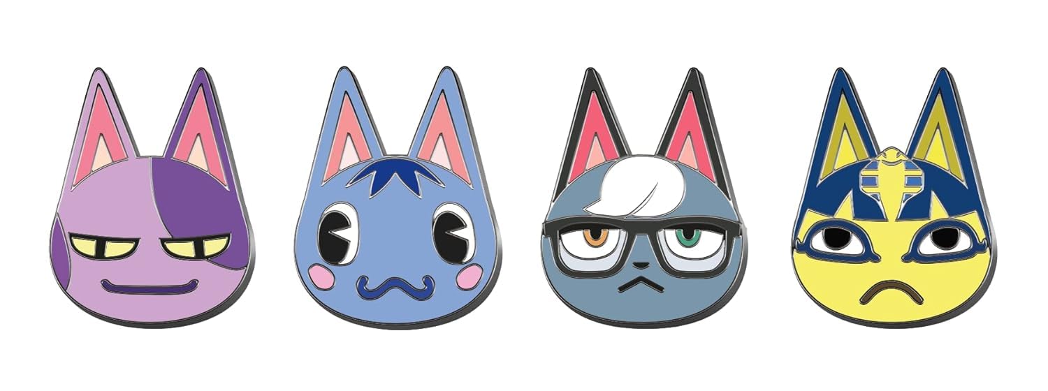 Controller Gear Animal Crossing Lapel Pin Set (Cat's Meow)
