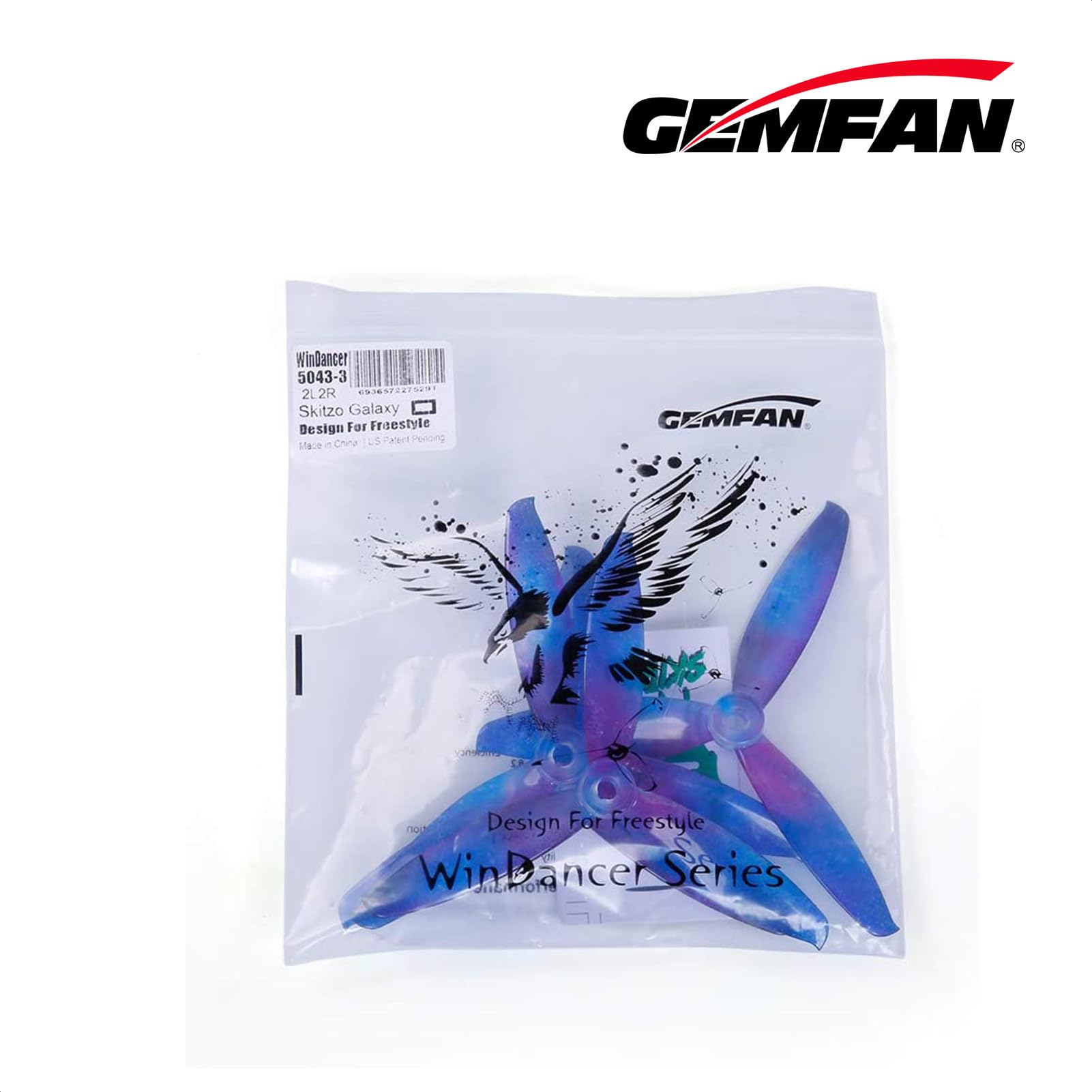 Amazon.com: GEMFAN 5043 WinDancer Propeller 5 Inch 3-Blade Props