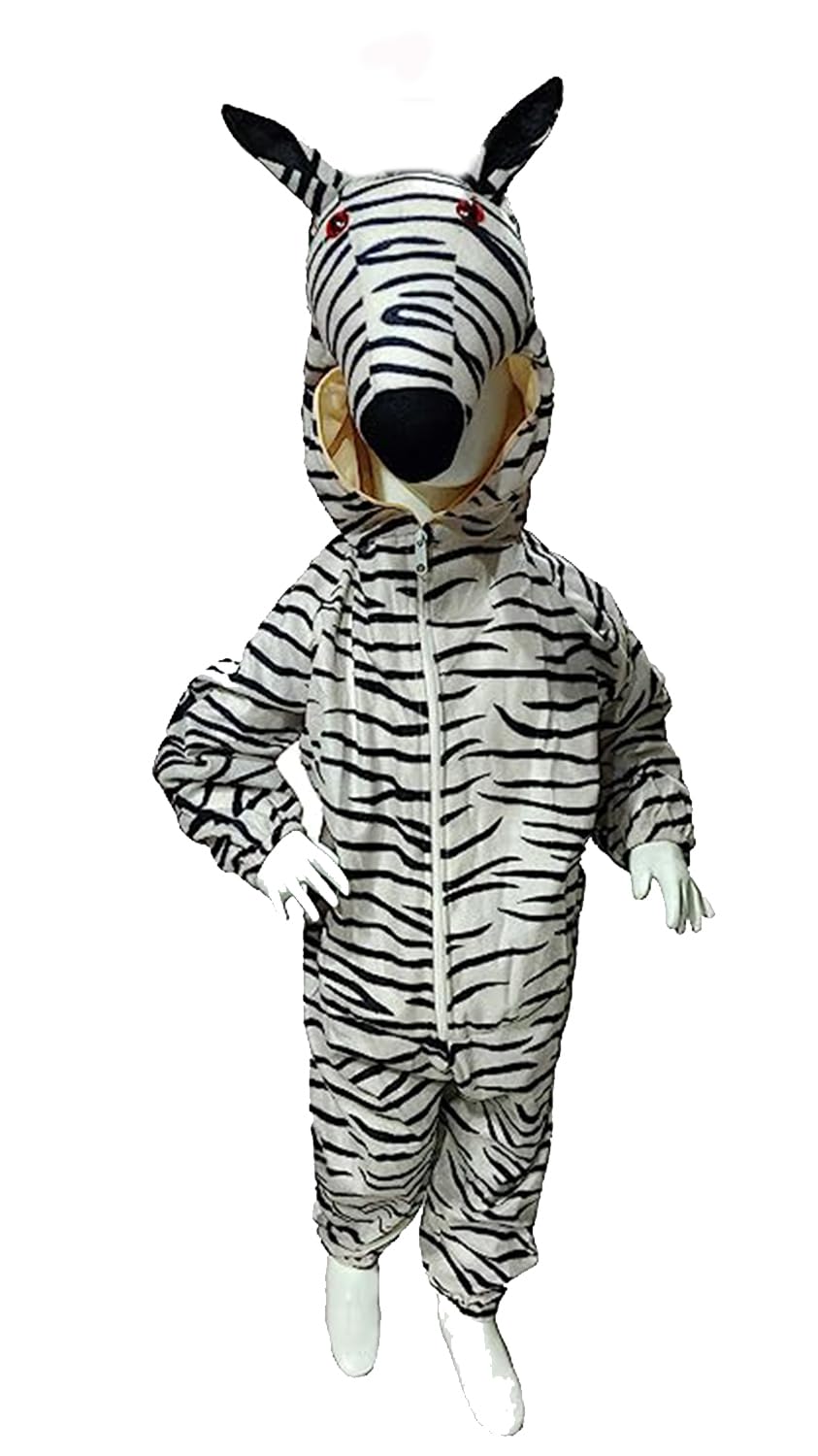 Rudra Fancy Dress Animals Costumes For Kids | Boys & Girls Animal (5-6 Years, Zebra) Multicolor, Synthetic (B0CR8CFMTZ) Amazon Price History, Amazon Price Tracker