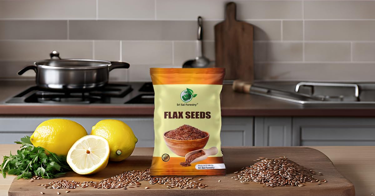 SRI SAI FORESTRY Flax Seeds (Alsi Seeds) – 250g – Rich in Fiber & Omega-3, Raw Unroasted Seeds for Hair Growth and Healthy Eating 1