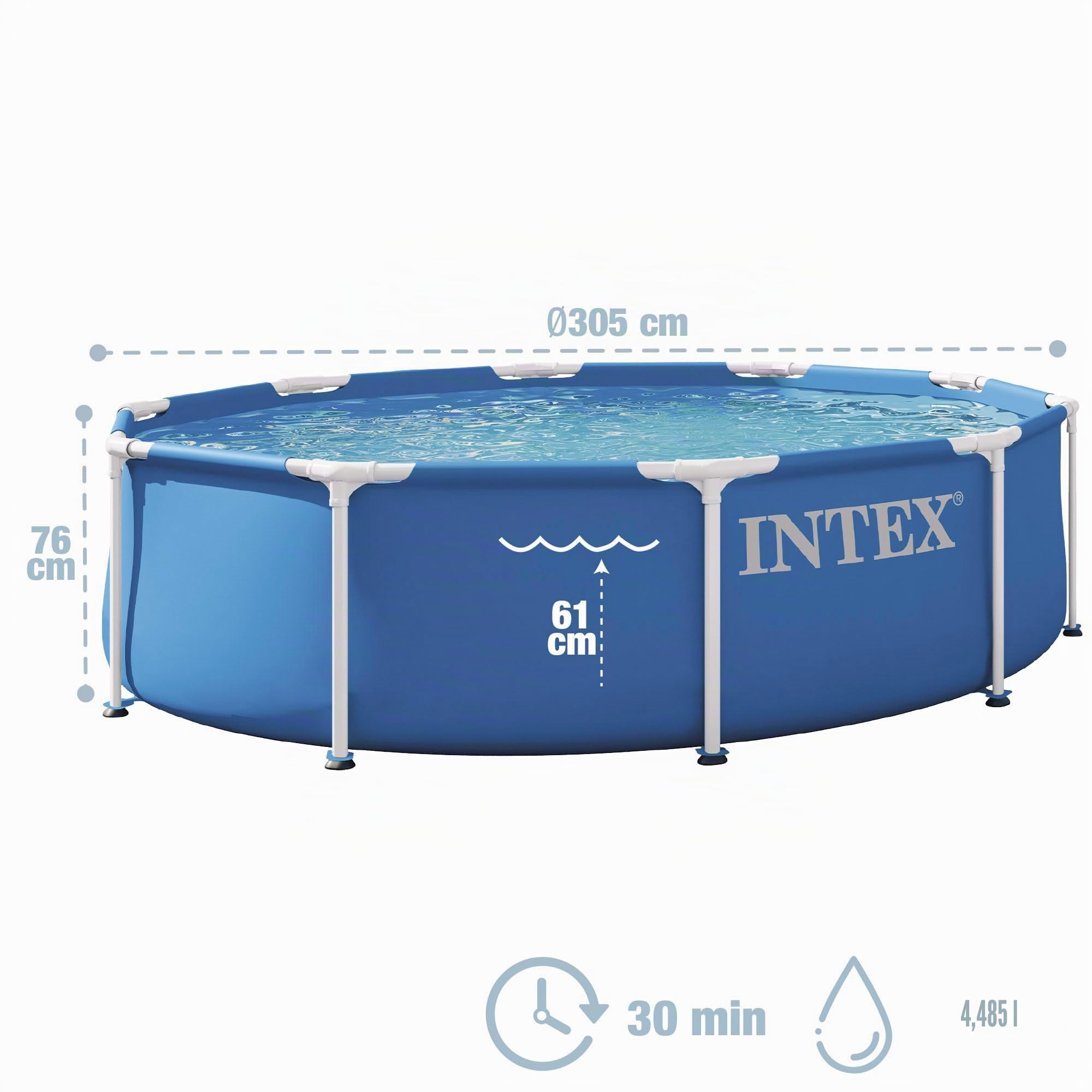 Intex 28200ND 3.05m x 76cm Metal Frame Pool (Pool only)