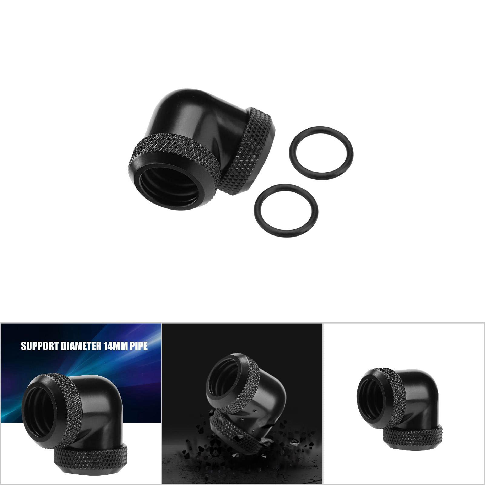 Raccord Coudé 90° Pour Refroidissement PC – Laiton Plaqué, Diamètre 14 Mm – Idéal Watercooling DIY - 7