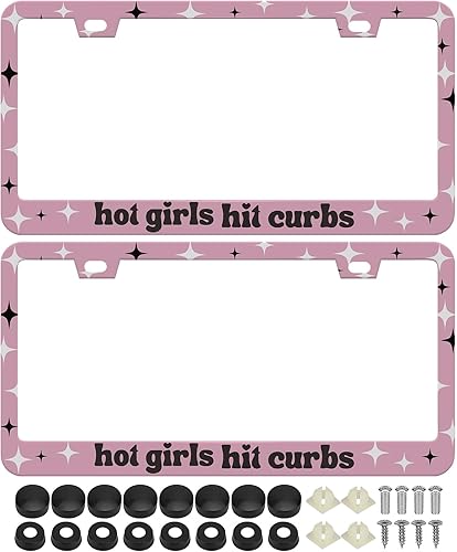 Miniatura 14 de Juego de 2 marcos para placa de matrícula con diseño de arco iris y diseño de sol hippie, de acero inoxidable, con tapas de rosca, 2 agujeros Sol