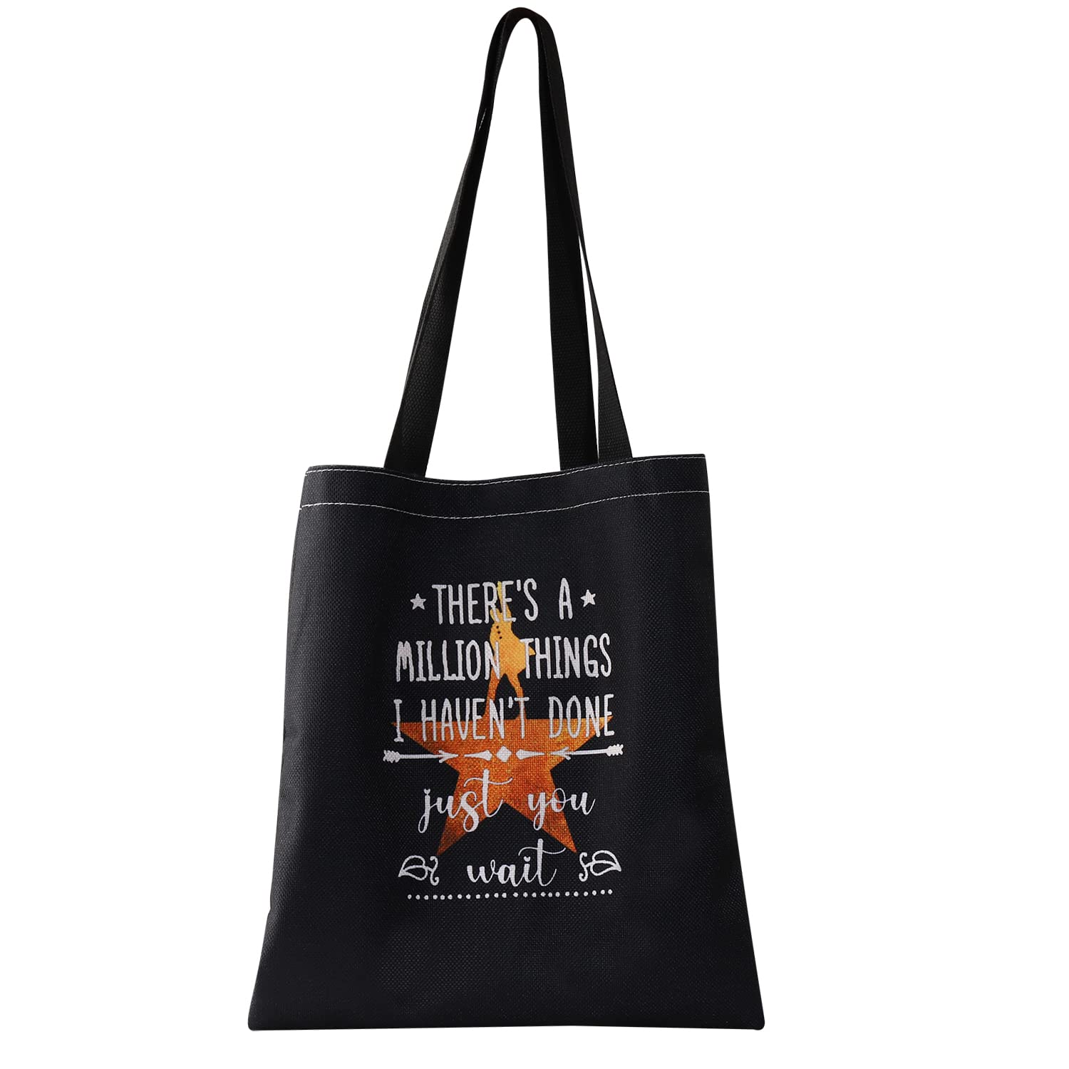 BDPWSSMusical Gifts There's a Million Things I Haven't Done But Just You Wait Musical Tote Bag, A Million Things Tgbl, Large