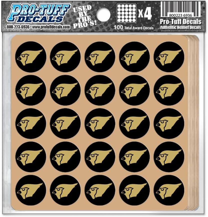 Cardinal Award Decals Thick mil Vinyl 1-1/8" Diameter (100 Decals) Professional-Grade Football Hockey Baseball Softball Lacrosse