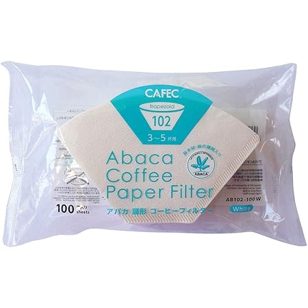 CAFEC Cone-shaped Disposable Abaca Coffee Filters 2-4 Cup (100
