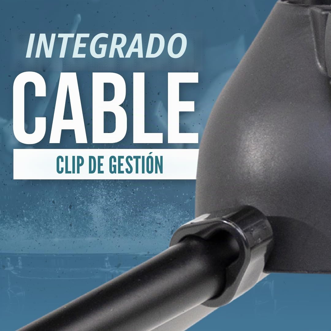 Shure by Gator Stage & Studio Series; Pie de trípode para micrófono Shure de perfil bajo con altura ajustable y brazo telescópico; (SH-TRIPODSTANDLP)