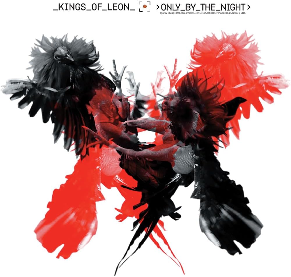 Kings of Leon T Shirt Only by The Night Adult White Short Sleeve American Rock Band Music Graphic Tees