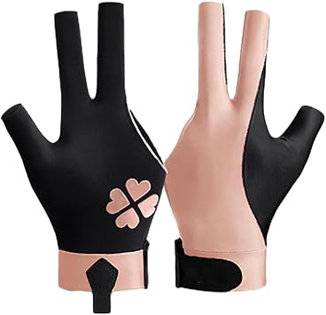 1Pc 3 Finger Pool Glove Snooker Cue Sport Glove Comfortable Antiskid Left Right Pool Snooker Glove Billiard Accessorys Antiskid Billiard Glove