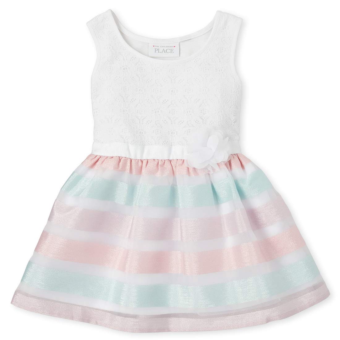 The Children's Place Sukienka na specjalną okazję Dziewczynki Sleeveless Ribbon Dress