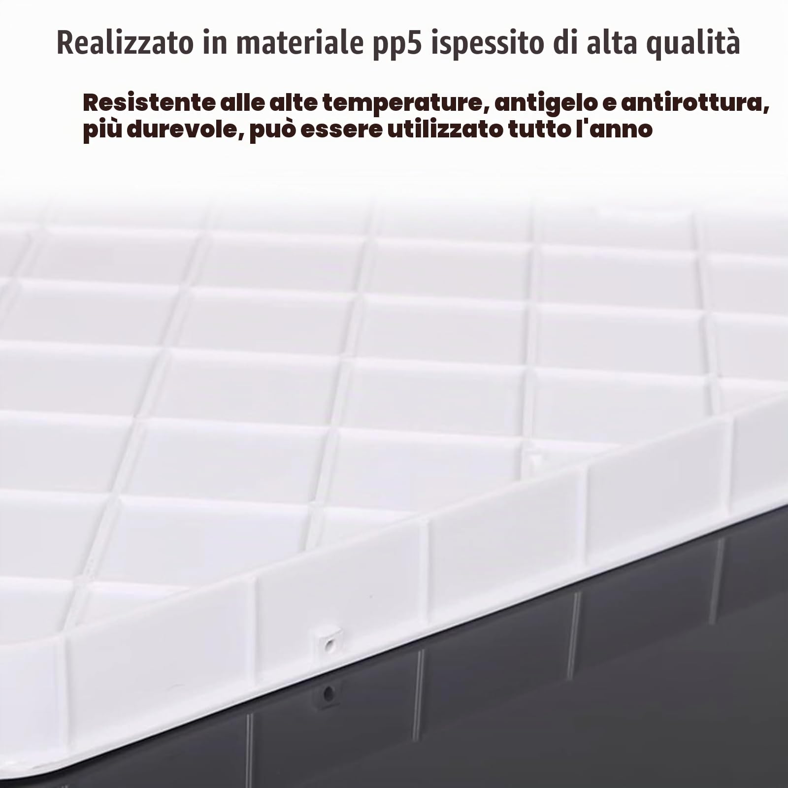 Generico Vaschetta di Raccolta condensa per condizionatori Portatili - Vaschetta di Raccolta condensa per sistemi di Pompe di Calore Split per Interni/Esterni, vaschetta di Raccolta in plastica