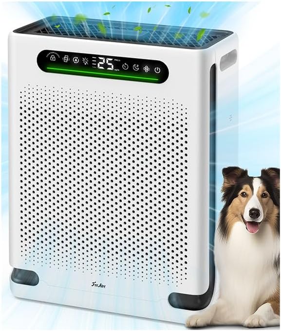 FreAire Air Purifiers for Home Large Room Up to 2600 Ft², HEPA Air Purifier with Washable Filter & A