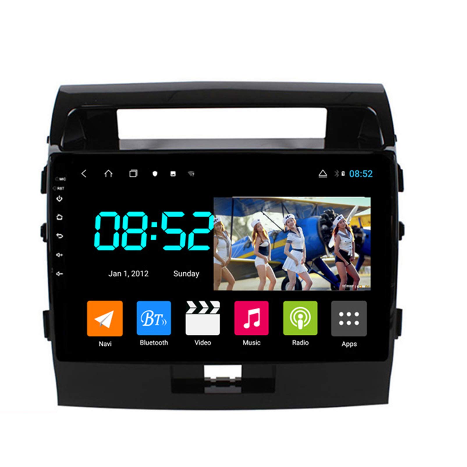 Autoradio 2 DIN Android con GPS y pantalla de 9 pulgadas para Toyota Land Cruiser 2007-2012