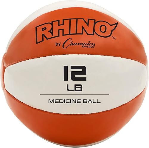 Champion Sports Medicine Balls - Pelotas para ejercicios, 8 tamaños, cuero con agarre antideslizante, pesada, multiuso (para entrenamiento de peso,