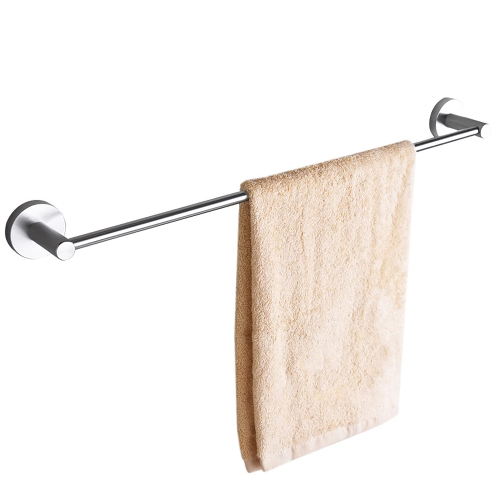 Portasciugamani a Parete, portasalviette Singolo 30~120cm Portasciugamani Rotondo Accessorio per Bagno o Cucina, Finitura Argento Lucido in Acciaio Inossidabile (Dimensioni : 90cm)