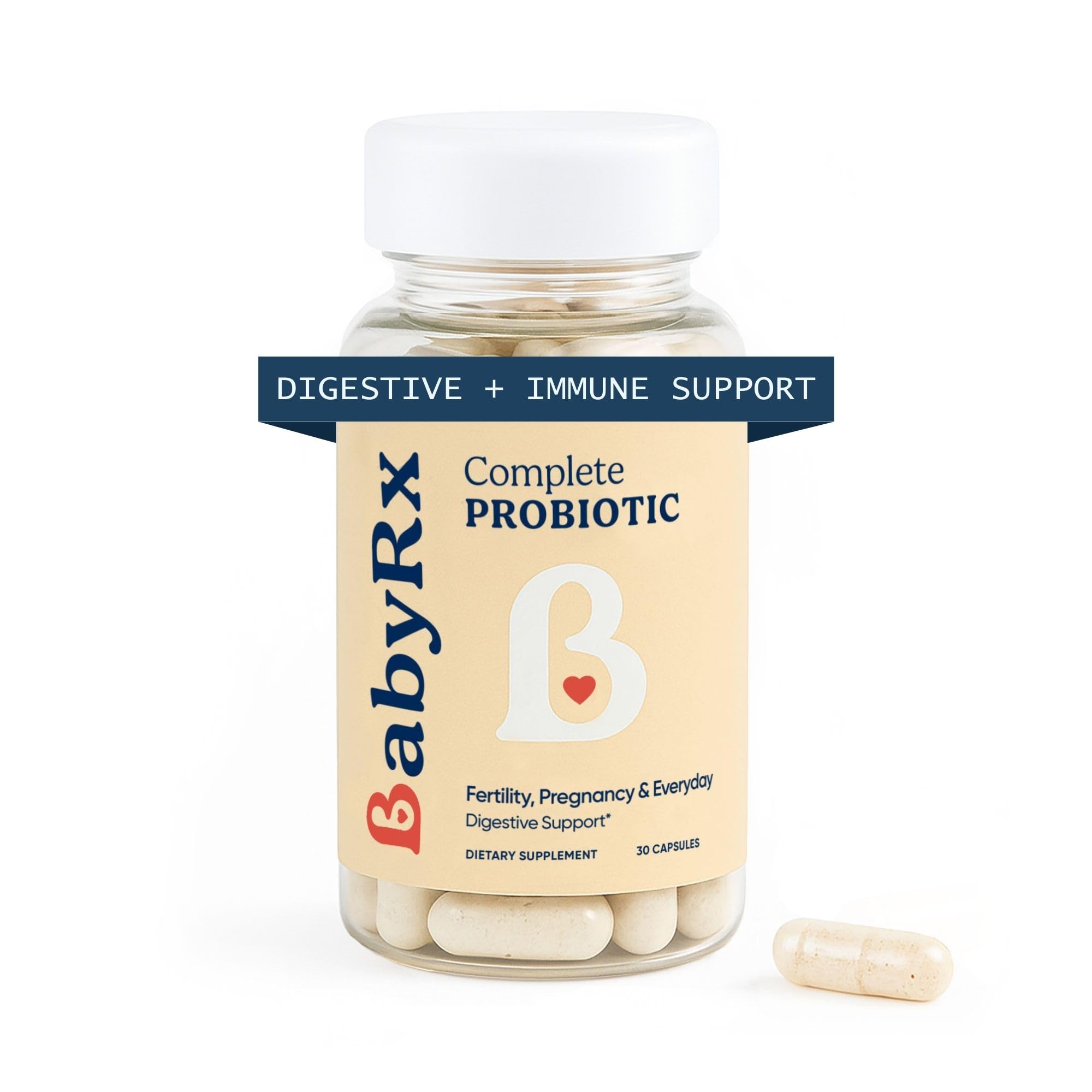 BabyRx Probiótico com 10 cepas e 25 bilhões de UFC, 30 cápsulas
