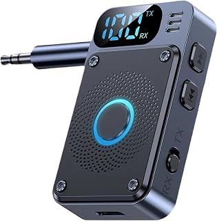 Trådlös Receiver Trådlös FM-Sändare | Ljudomvandlare Mottagare 3.5mm Med Digital Display För Resa Hörlurar Surfplattor Smarttelefoner Datorer