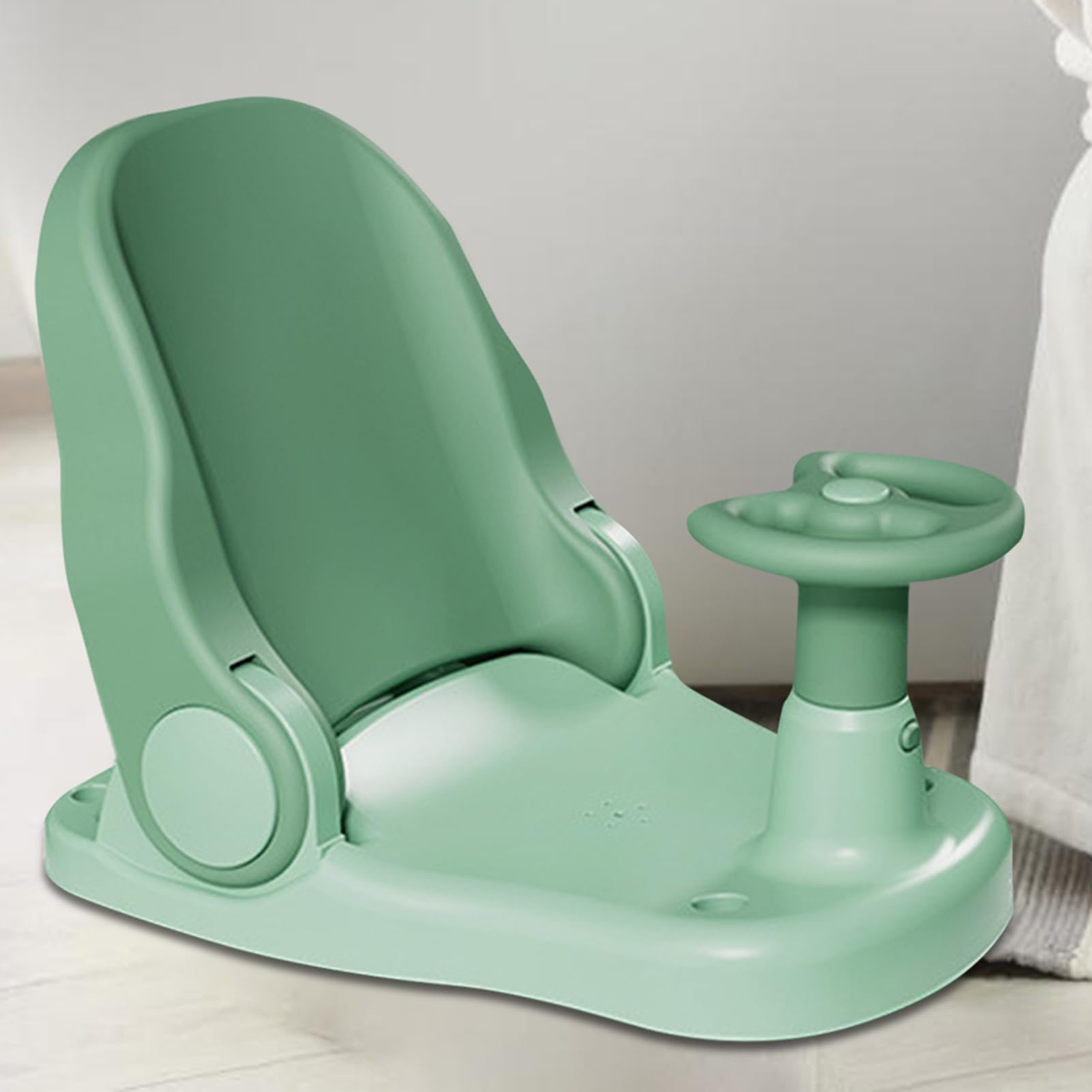 Asiento infantil para baño, asiento de baño plegable con ventosas