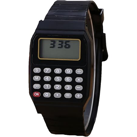 JUSTDOLIFE Calcolatrice Watch Student Calcolatrice Calcolatrice da Polso in  Silicone Multiuso per Calcolatrice Elettronica : Amazon.it: Cancelleria e  prodotti per ufficio