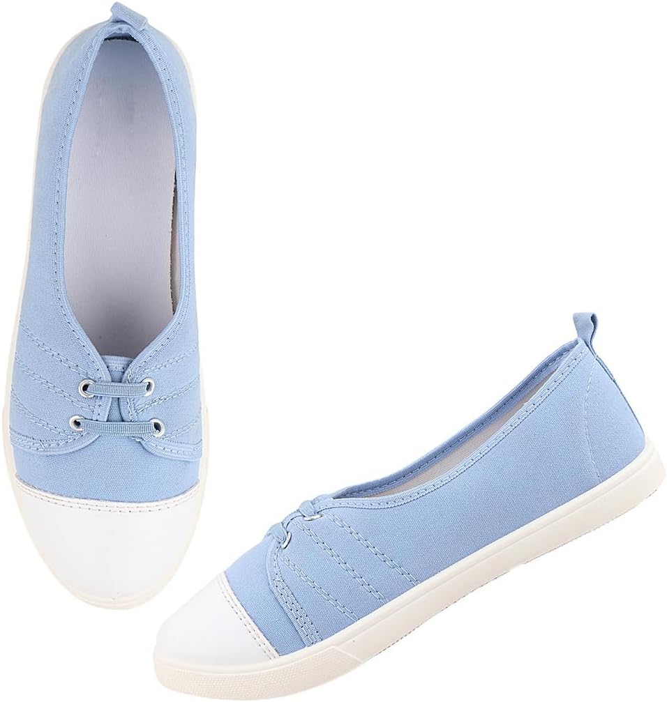 Comfortable Slip-On Belly Flats Stylish, Lightweight, Canvas Casual Wear Bellies for Women