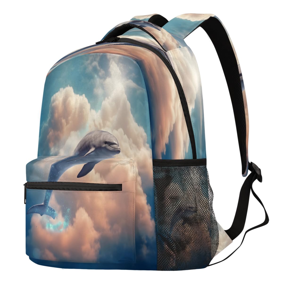 Sac à dos d'école dauphin ergonomique et résistant pour ordinateur - 8