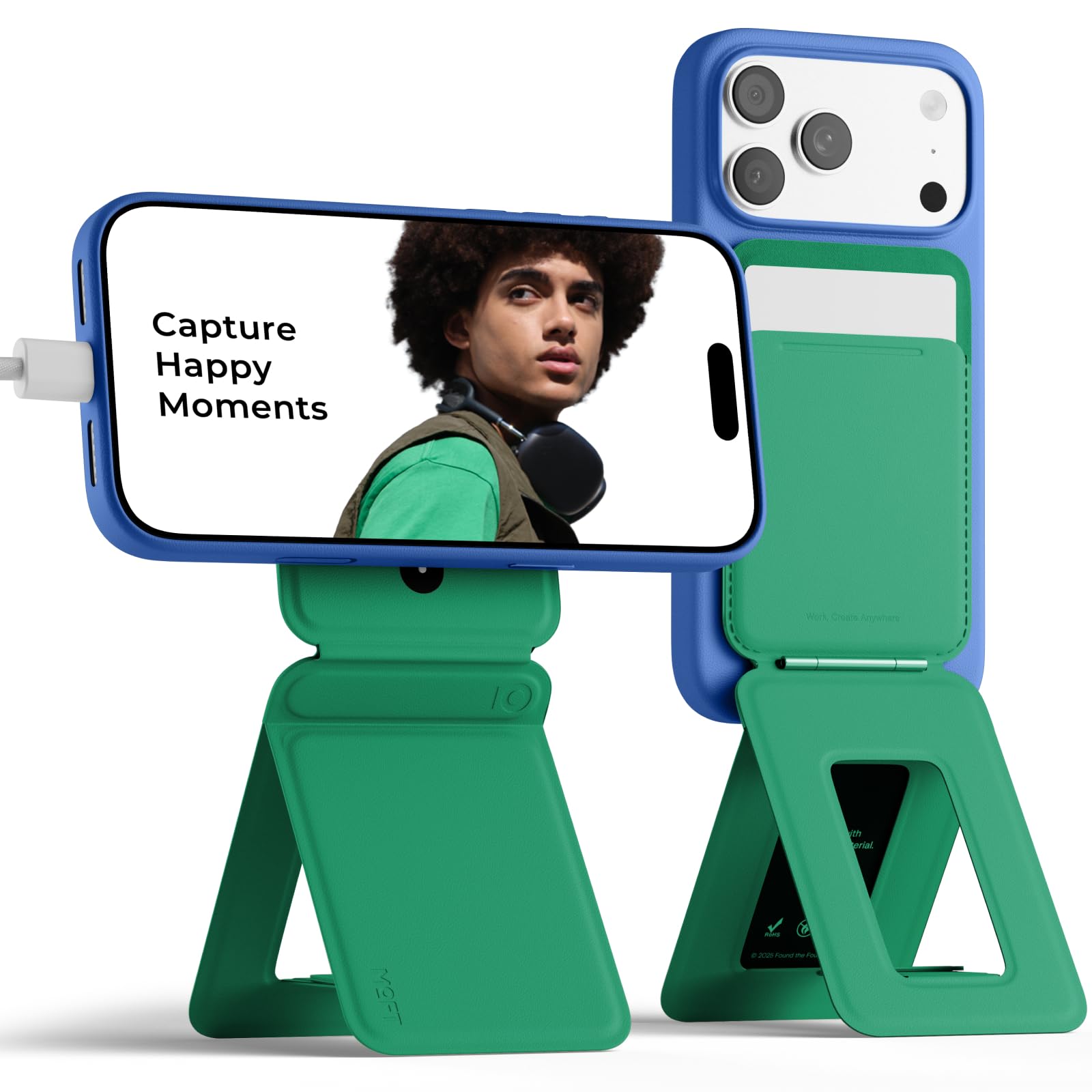 MOFT Phone Tripod Stand &amp; Wallet, NFC Card Holder, Hold 1-2 Cards