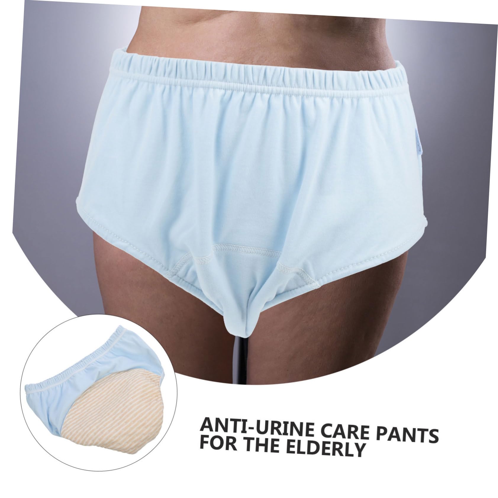 IWOWHERO 3pcs Elderly Washable Diaper Pants for Women Attends Adult Diapers Large XL