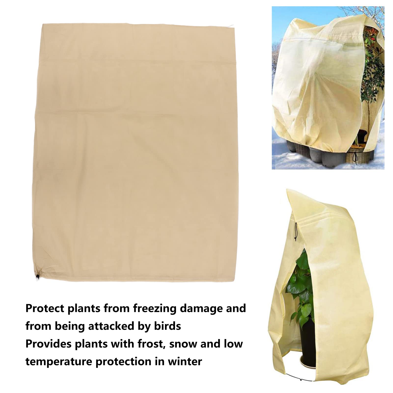 Fiauli Housse De Protection Contre Le Gel Pour Plantes D'hiver, Grandes Couvertures Contre Le Gel