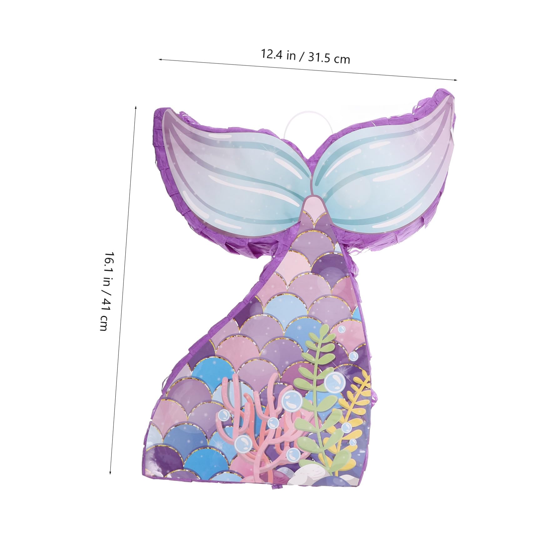Piñata de Papel de Sirena 1 Juego para Cumpleaños Infantil
