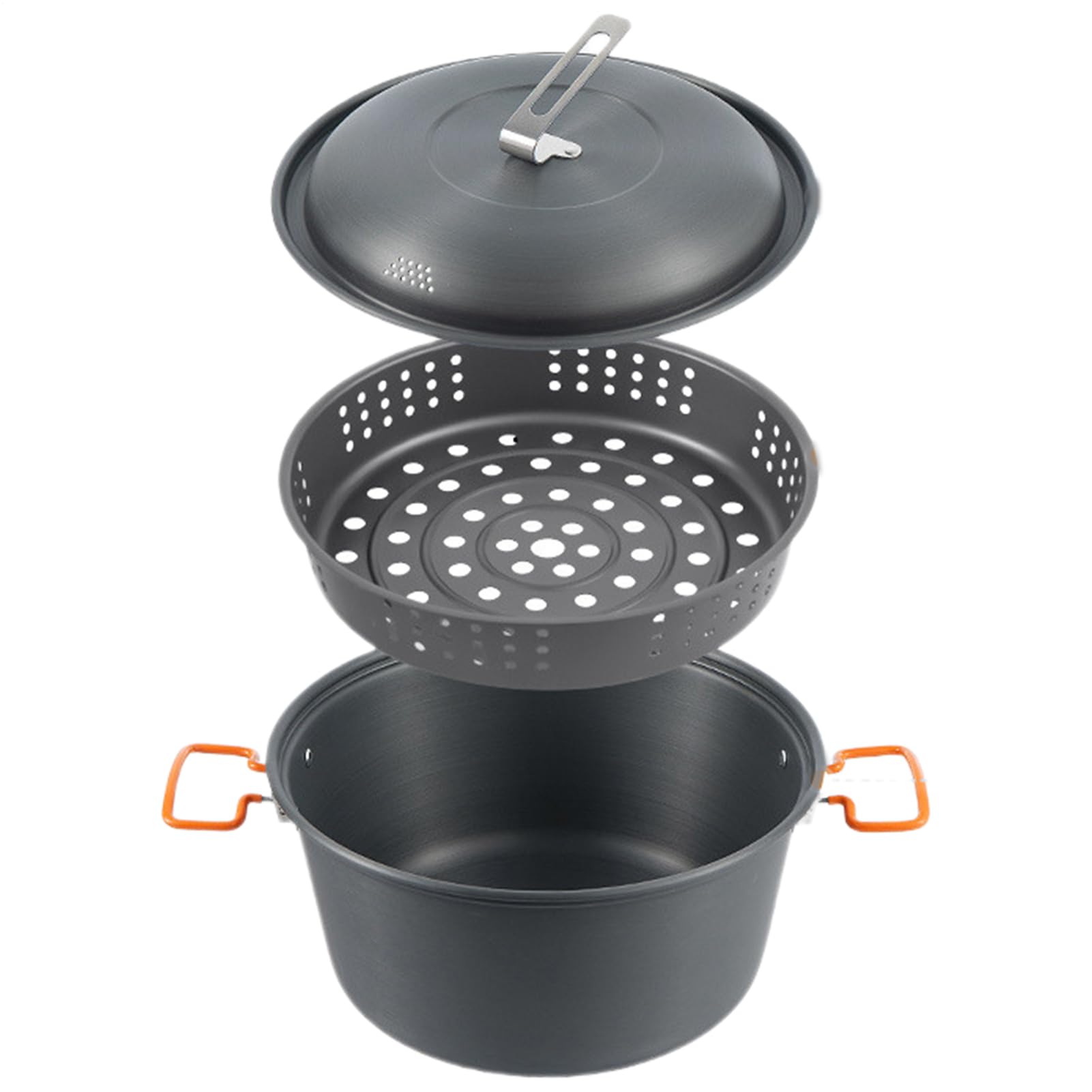 Cuiseur vapeur de camping portable 5l léger pour riz et randonnée