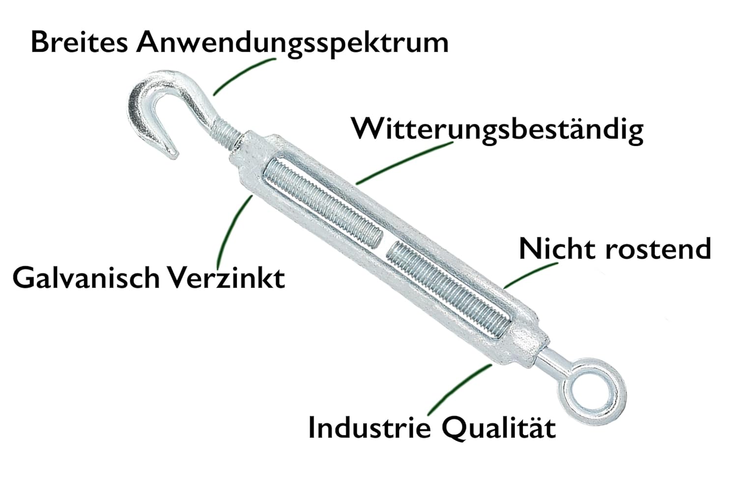 Turnbuckle Wire Tensioner Rustproof Super Stable Turnbuckle Screw